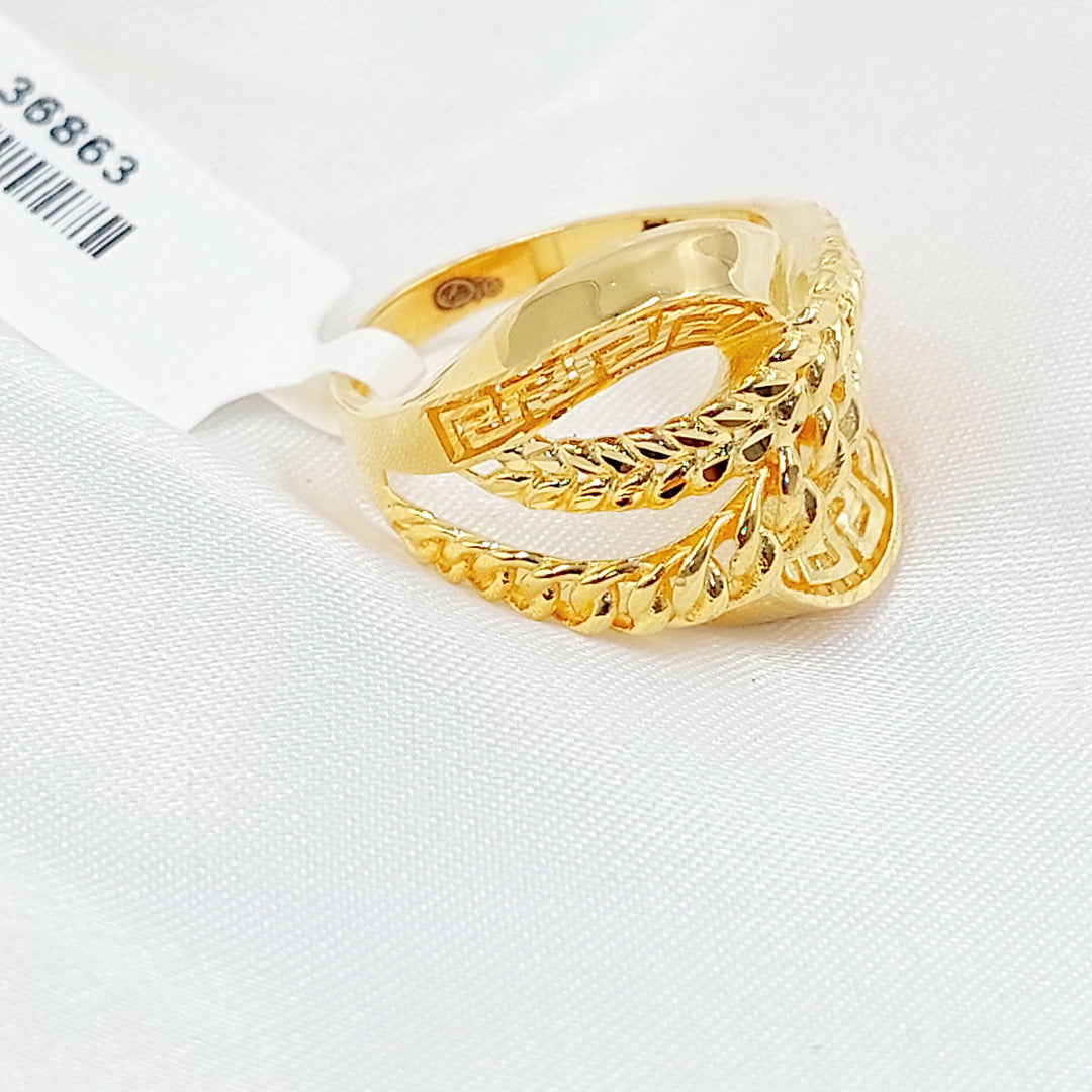 21K خاتم اكسترا-مجوهرات الشيخ سعيد-Saeed Jewelry 