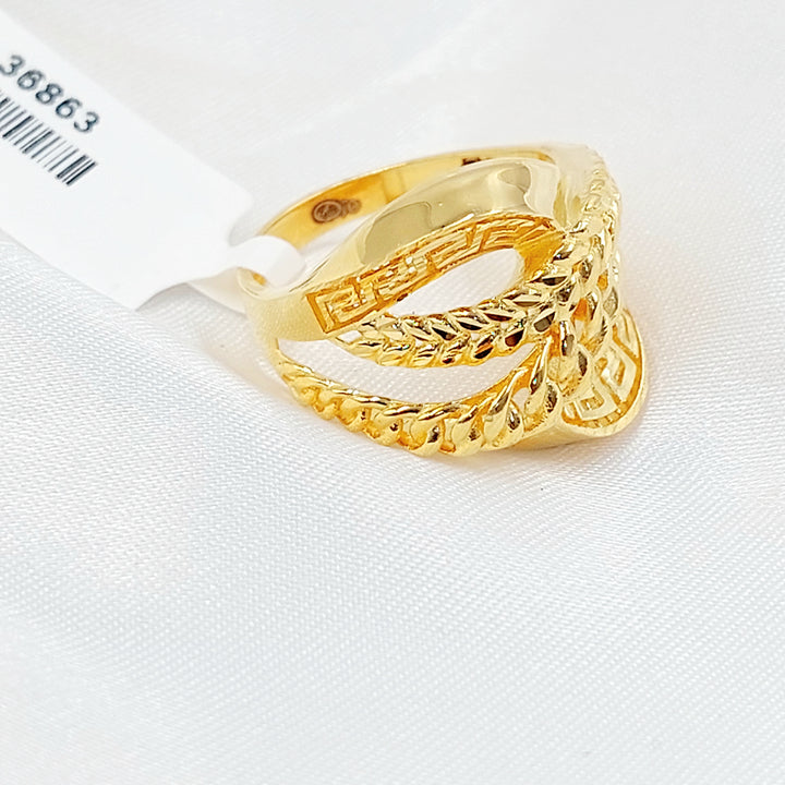 21K خاتم اكسترا-مجوهرات الشيخ سعيد-Saeed Jewelry 