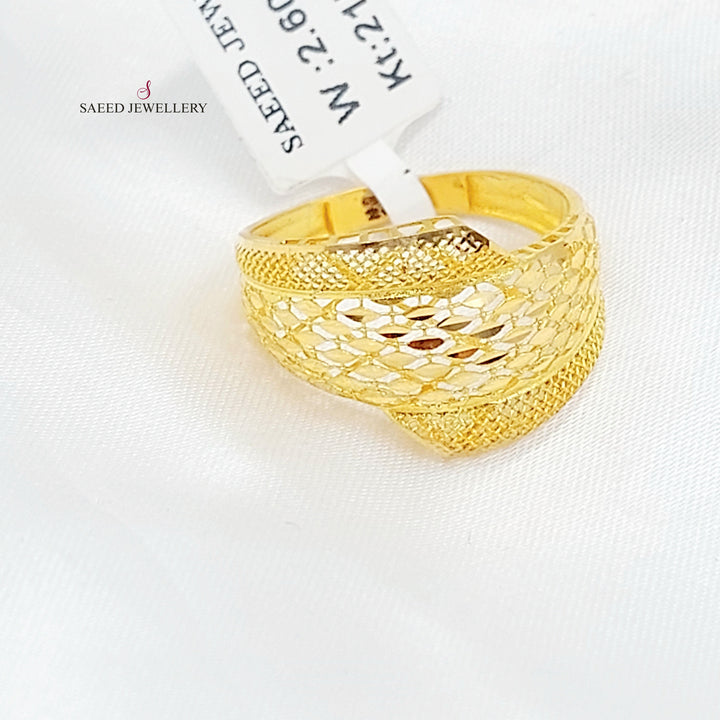 21K خاتم اكسترا-مجوهرات الشيخ سعيد-Saeed Jewelry 
