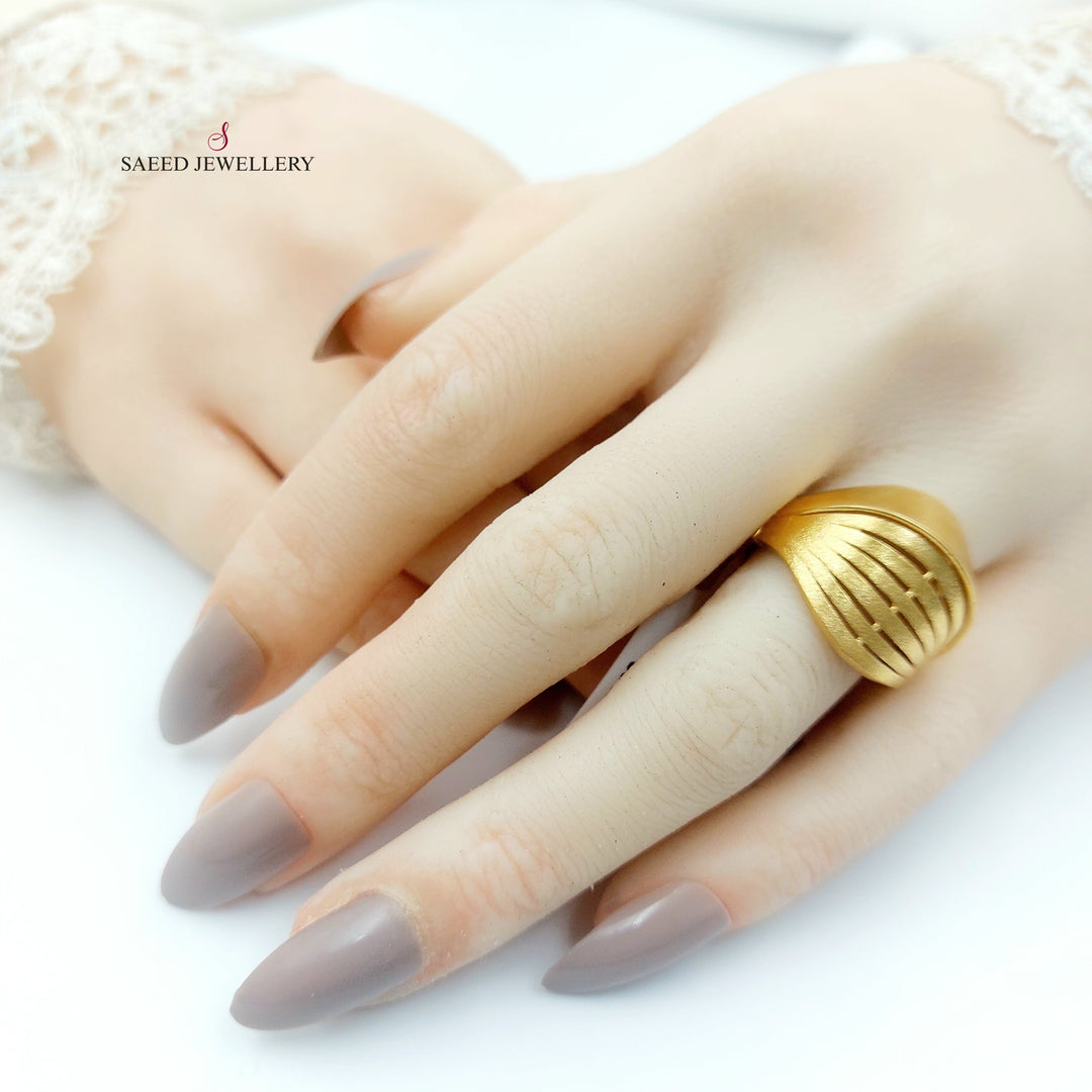 21K خاتم اكسترا-مجوهرات الشيخ سعيد-Saeed Jewelry 