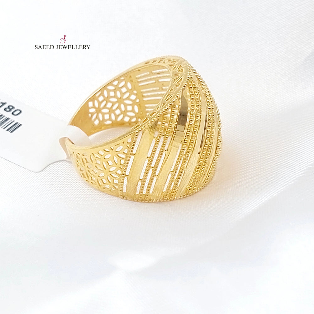 21K خاتم اكسترا-مجوهرات الشيخ سعيد-Saeed Jewelry 