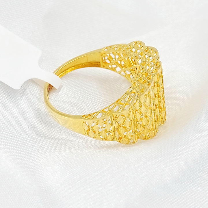 21K خاتم اكسترا-مجوهرات الشيخ سعيد-Saeed Jewelry 