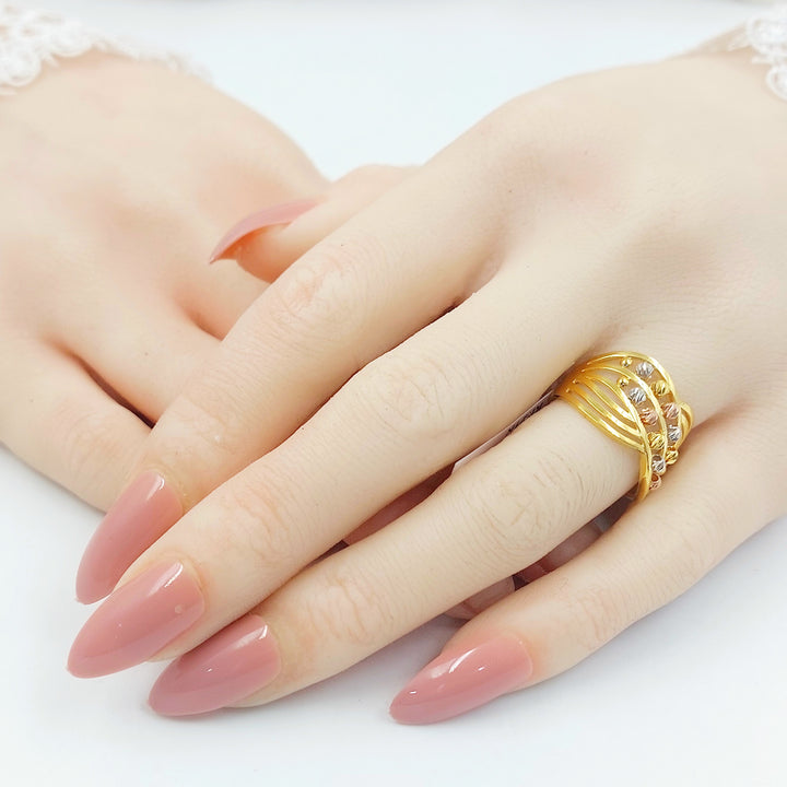 21K خاتم اكسترا-مجوهرات الشيخ سعيد-Saeed Jewelry 