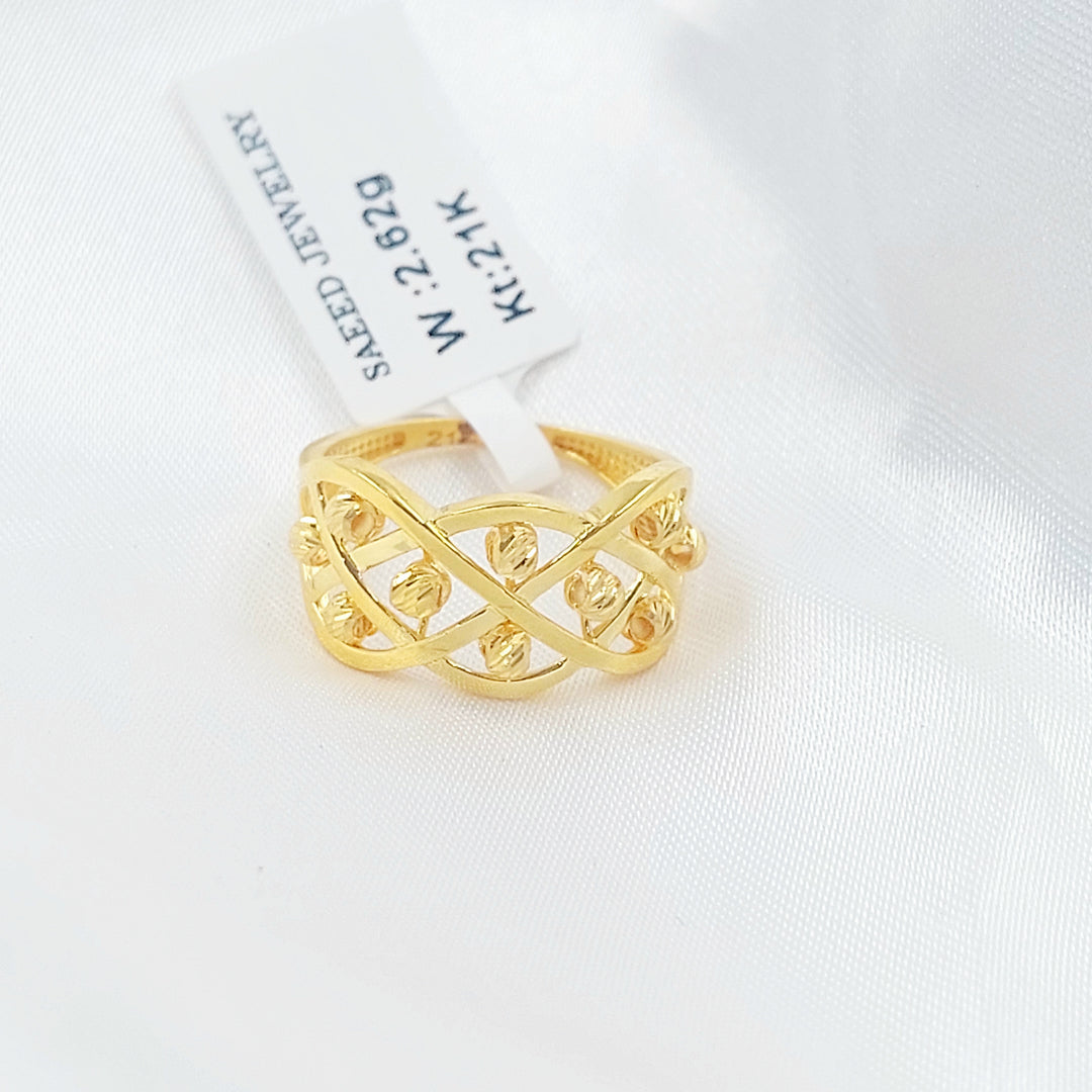 21K خاتم اكسترا-مجوهرات الشيخ سعيد-Saeed Jewelry 