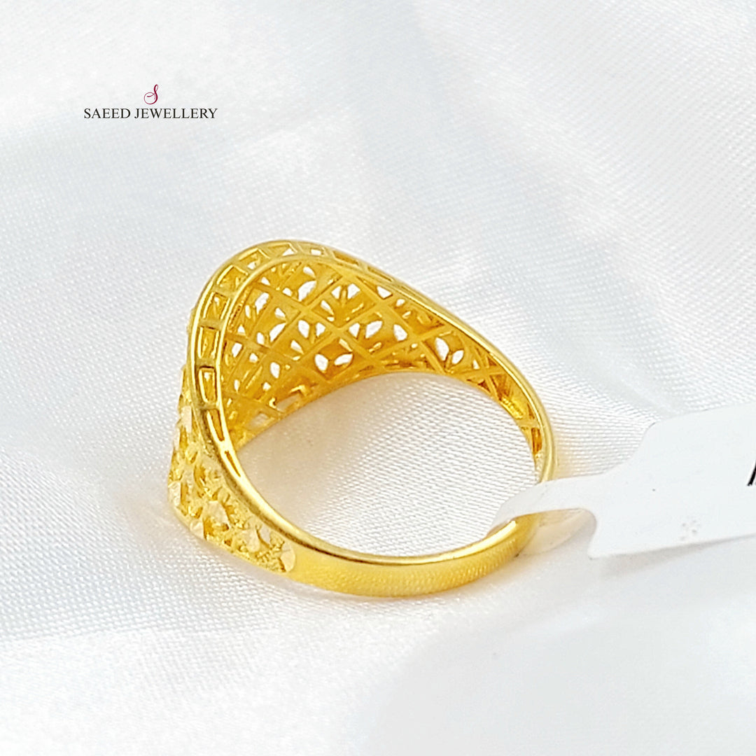 21K خاتم اكسترا-مجوهرات الشيخ سعيد-Saeed Jewelry 