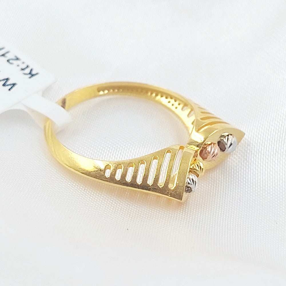 21K خاتم اكسترا-مجوهرات الشيخ سعيد-Saeed Jewelry 