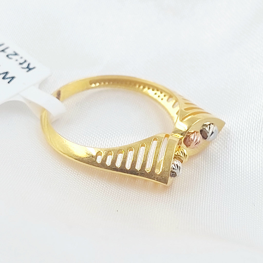 21K خاتم اكسترا-مجوهرات الشيخ سعيد-Saeed Jewelry 