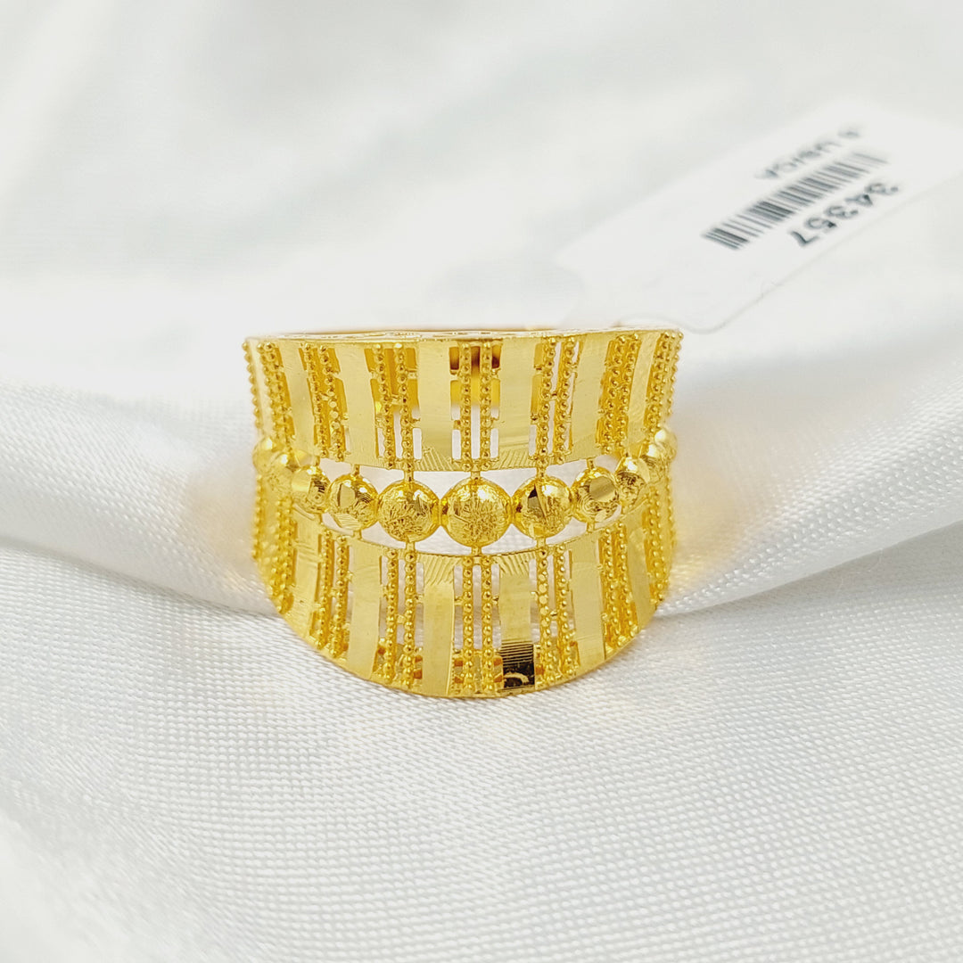 21K خاتم اكسترا-مجوهرات الشيخ سعيد-Saeed Jewelry 