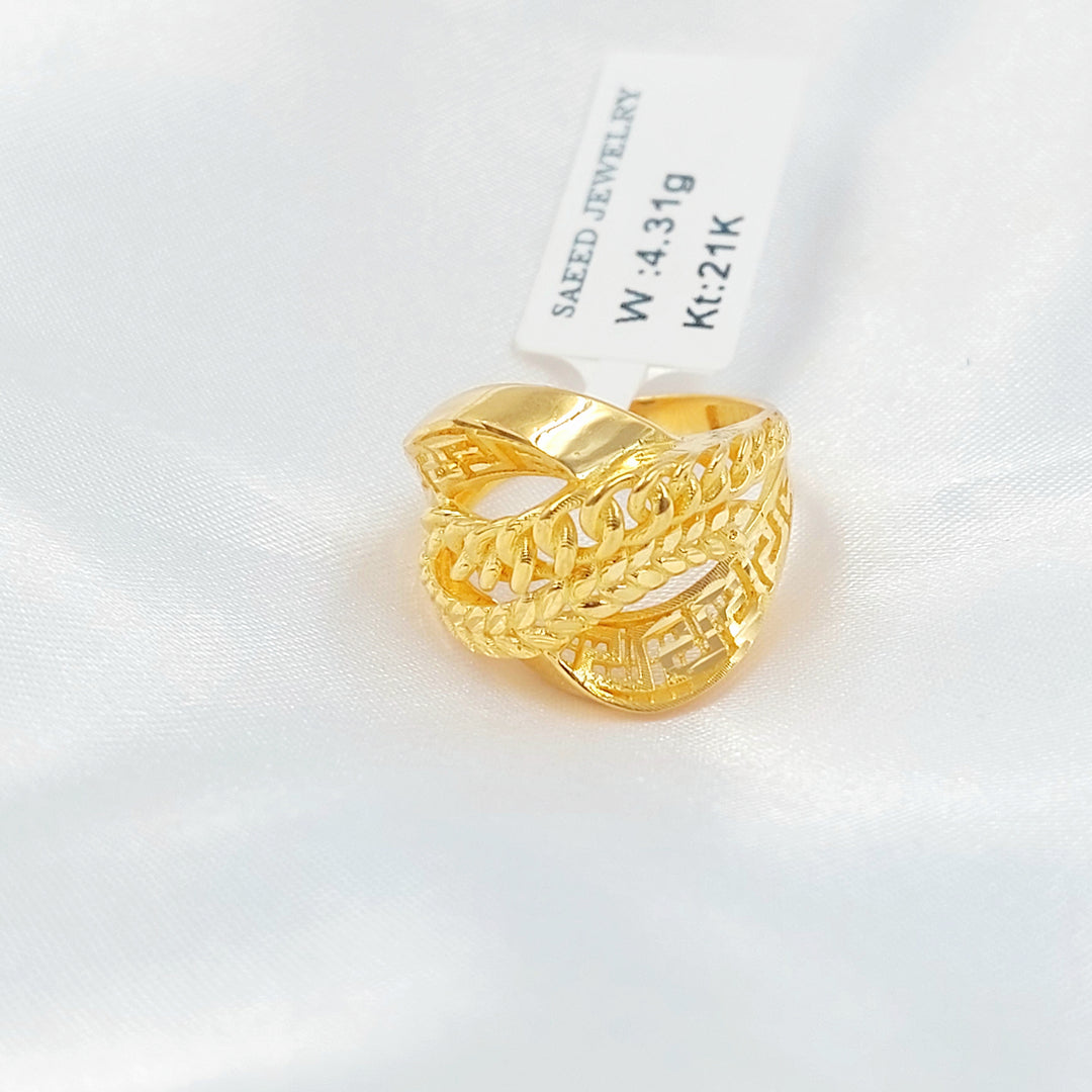 21K خاتم اكسترا-مجوهرات الشيخ سعيد-Saeed Jewelry 