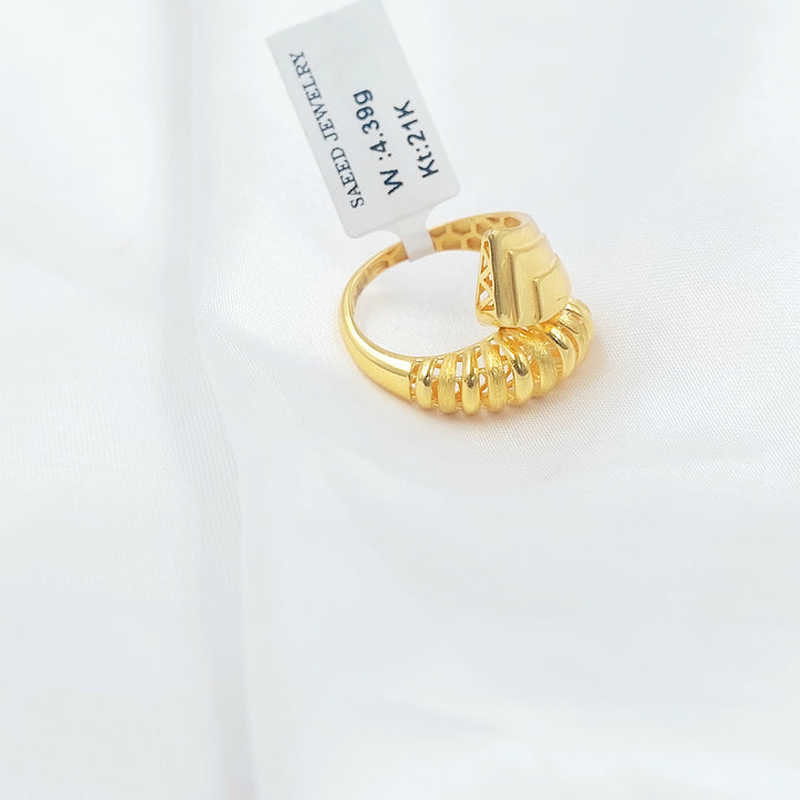 21K خاتم افعى اكسترا-مجوهرات الشيخ سعيد-Saeed Jewelry 