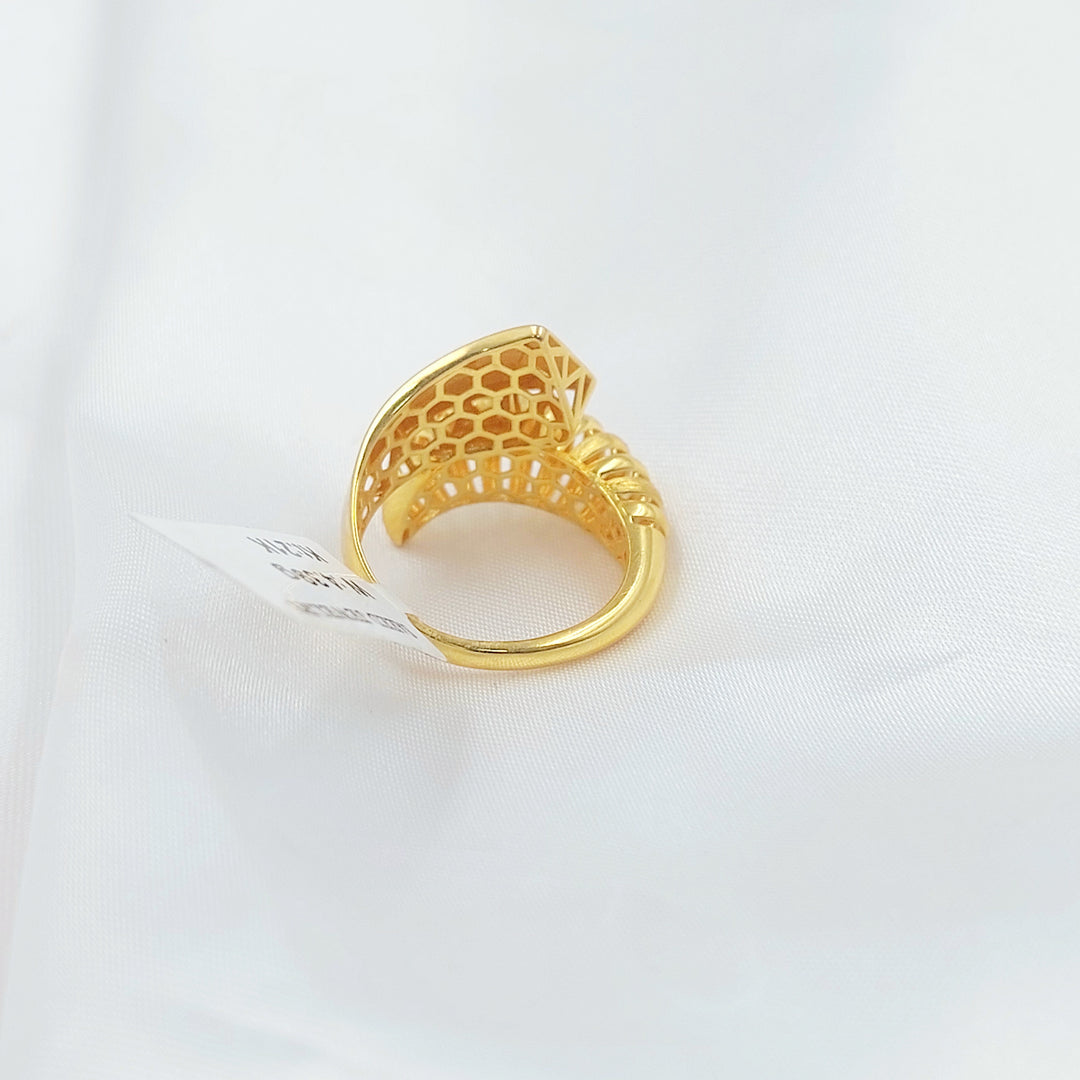 21K خاتم افعى اكسترا-مجوهرات الشيخ سعيد-Saeed Jewelry 