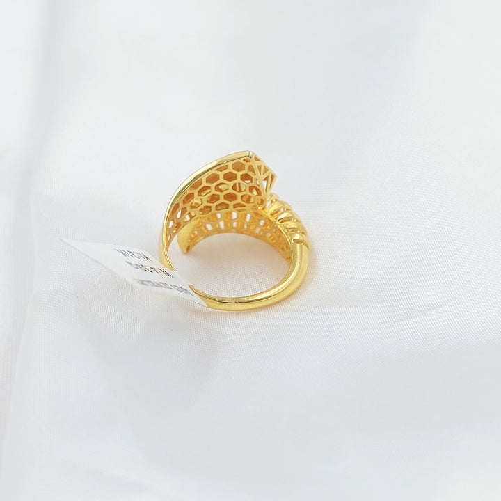 21K خاتم افعى اكسترا-مجوهرات الشيخ سعيد-Saeed Jewelry 