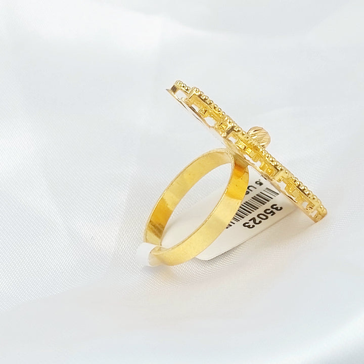 21K خاتم شمس اكسترا-مجوهرات الشيخ سعيد-Saeed Jewelry 