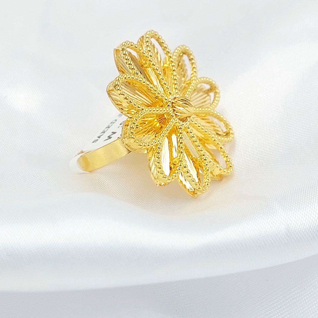 21K خاتم شمس اكسترا-مجوهرات الشيخ سعيد-Saeed Jewelry 