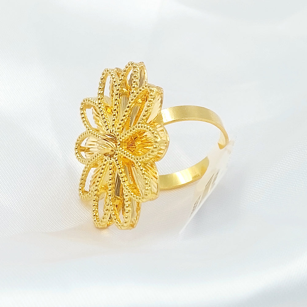 21K خاتم شمس اكسترا-مجوهرات الشيخ سعيد-Saeed Jewelry 