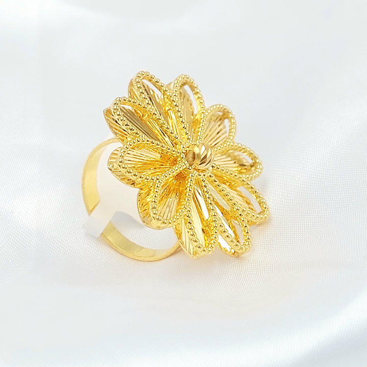 21K خاتم شمس اكسترا-مجوهرات الشيخ سعيد-Saeed Jewelry 