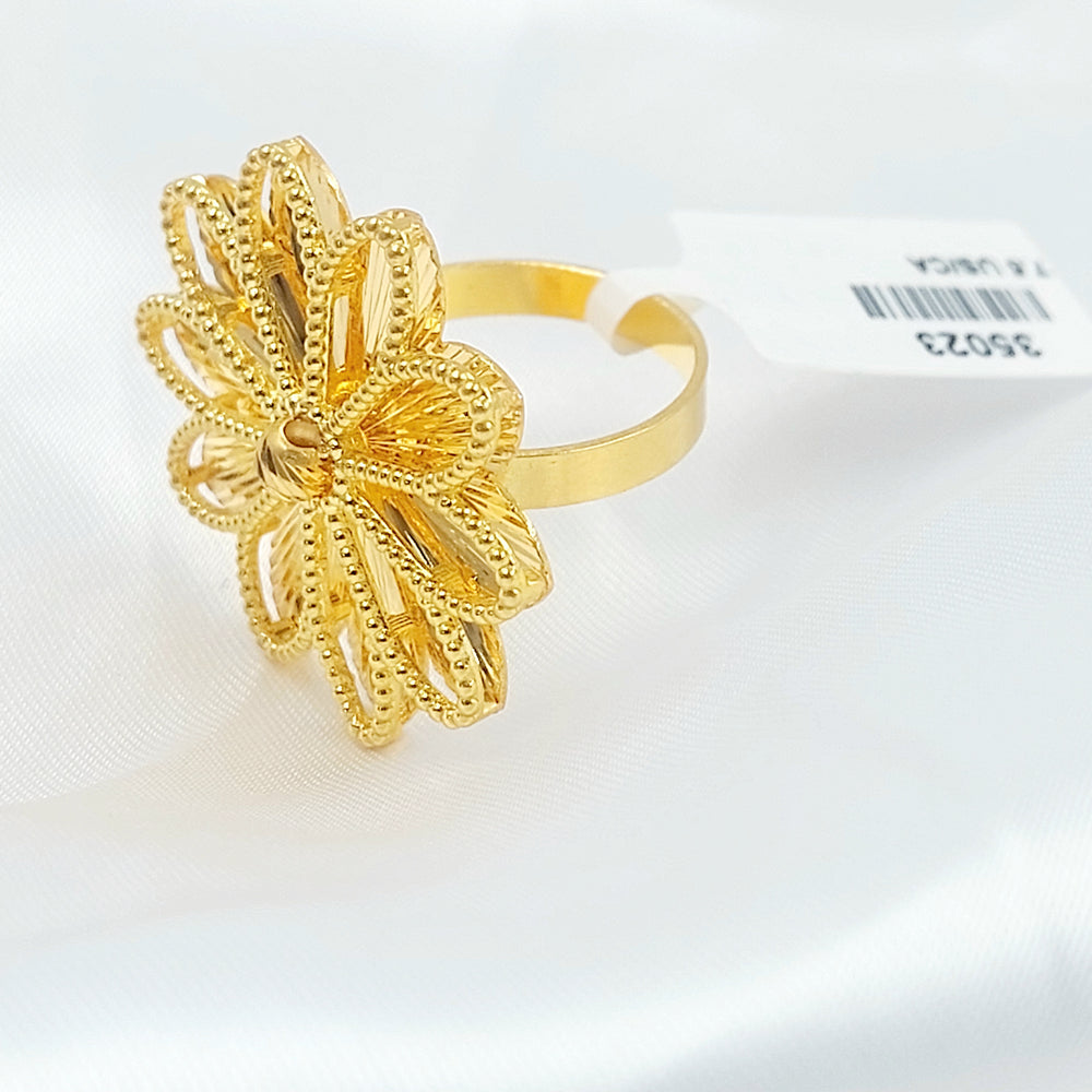 21K خاتم شمس اكسترا-مجوهرات الشيخ سعيد-Saeed Jewelry 