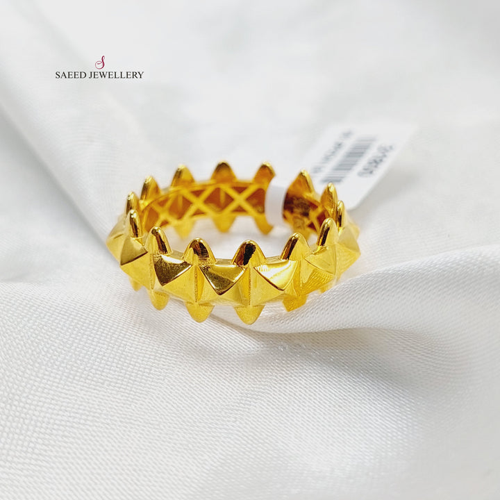 21K خاتم تركي اكسترا-مجوهرات الشيخ سعيد-Saeed Jewelry 