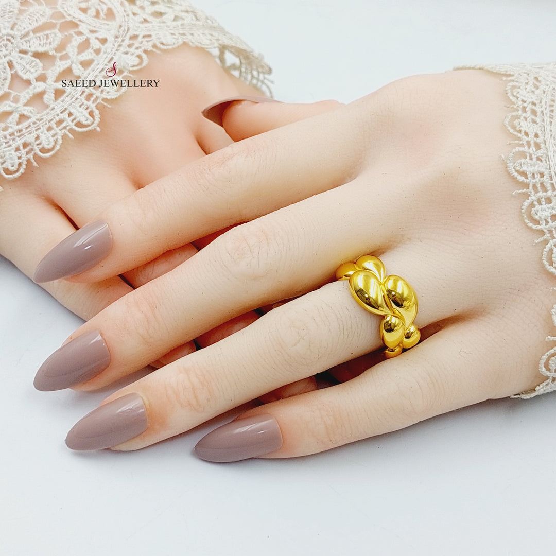 21K خاتم تركي اكسترا-مجوهرات الشيخ سعيد-Saeed Jewelry 