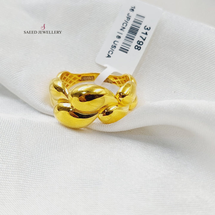 21K خاتم تركي اكسترا-مجوهرات الشيخ سعيد-Saeed Jewelry 
