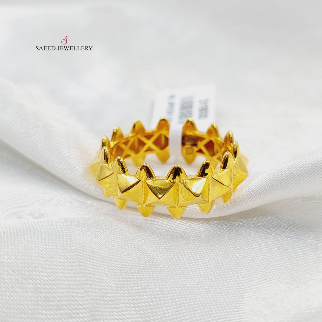 21K خاتم تركي اكسترا-مجوهرات الشيخ سعيد-Saeed Jewelry 