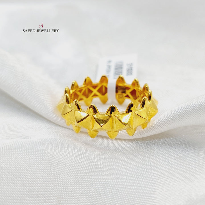 21K خاتم تركي اكسترا-مجوهرات الشيخ سعيد-Saeed Jewelry 