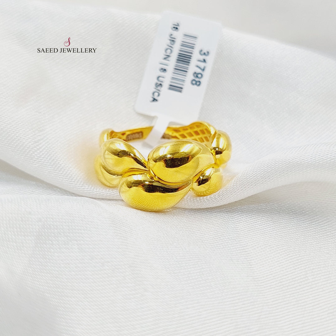 21K خاتم تركي اكسترا-مجوهرات الشيخ سعيد-Saeed Jewelry 