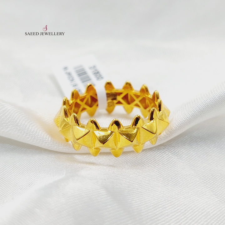 21K خاتم تركي اكسترا-مجوهرات الشيخ سعيد-Saeed Jewelry 