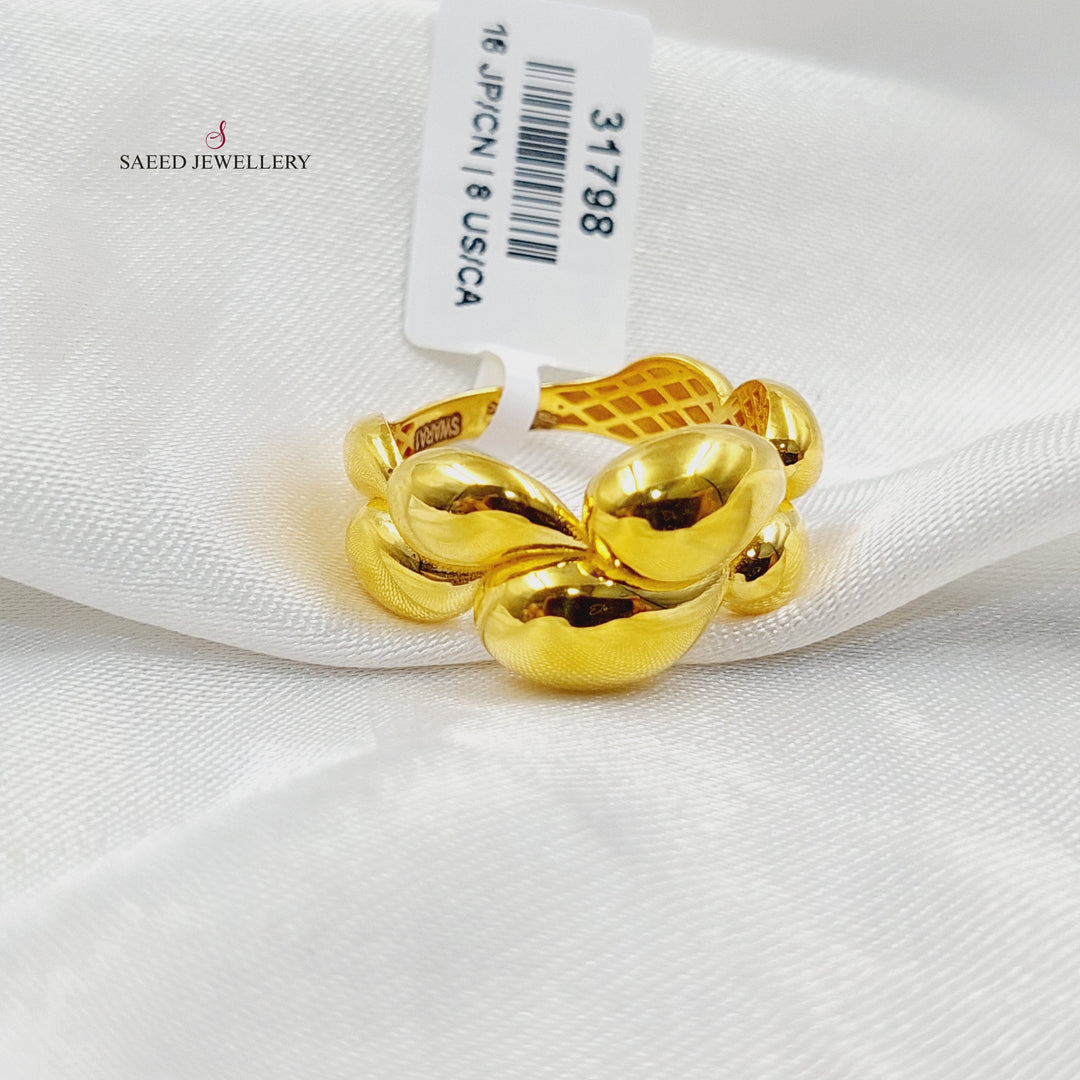 21K خاتم تركي اكسترا-مجوهرات الشيخ سعيد-Saeed Jewelry 