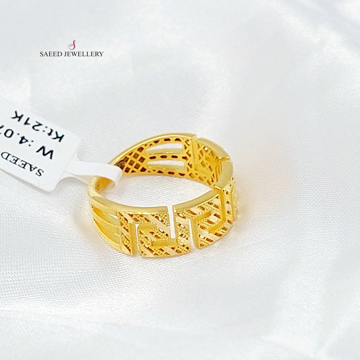 21K خاتم فيرنا اكسترا-مجوهرات الشيخ سعيد-Saeed Jewelry 