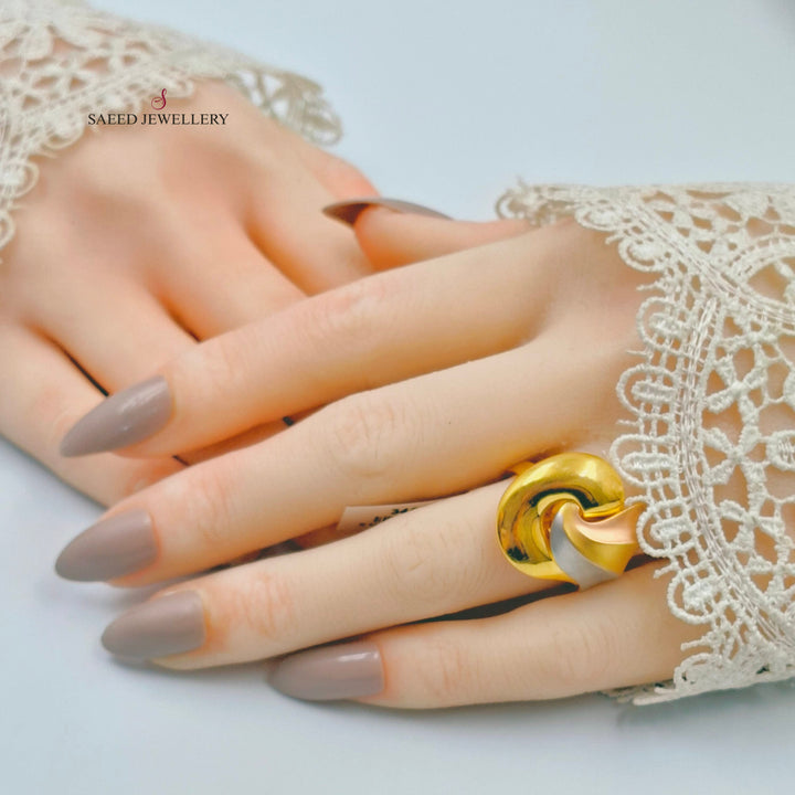 21K خاتم اجنحة اكسترا-مجوهرات الشيخ سعيد-Saeed Jewelry 