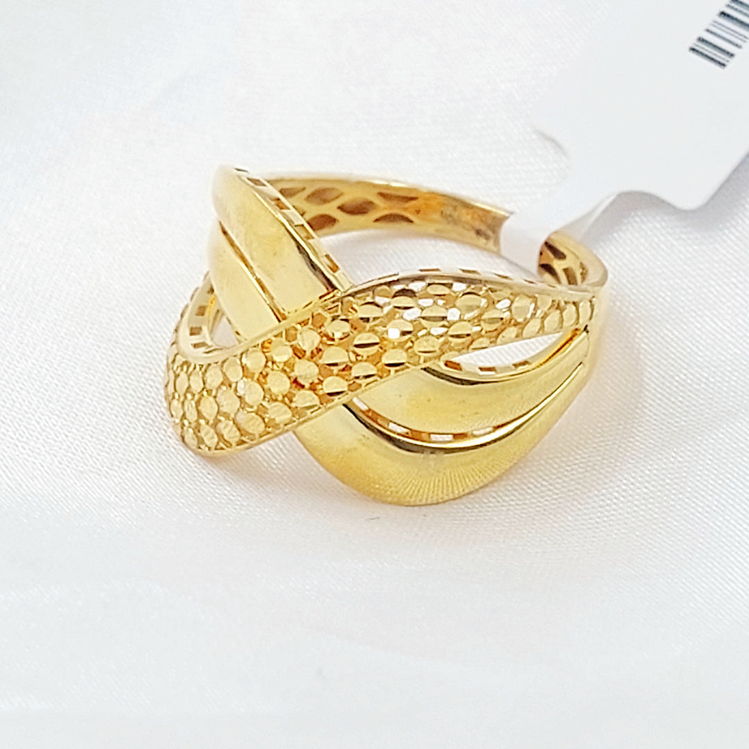 21K خاتم تركي اكسترا-مجوهرات الشيخ سعيد-Saeed Jewelry 