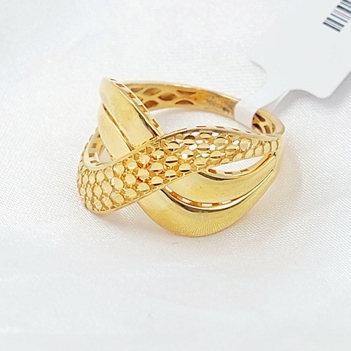 21K خاتم تركي اكسترا-مجوهرات الشيخ سعيد-Saeed Jewelry 