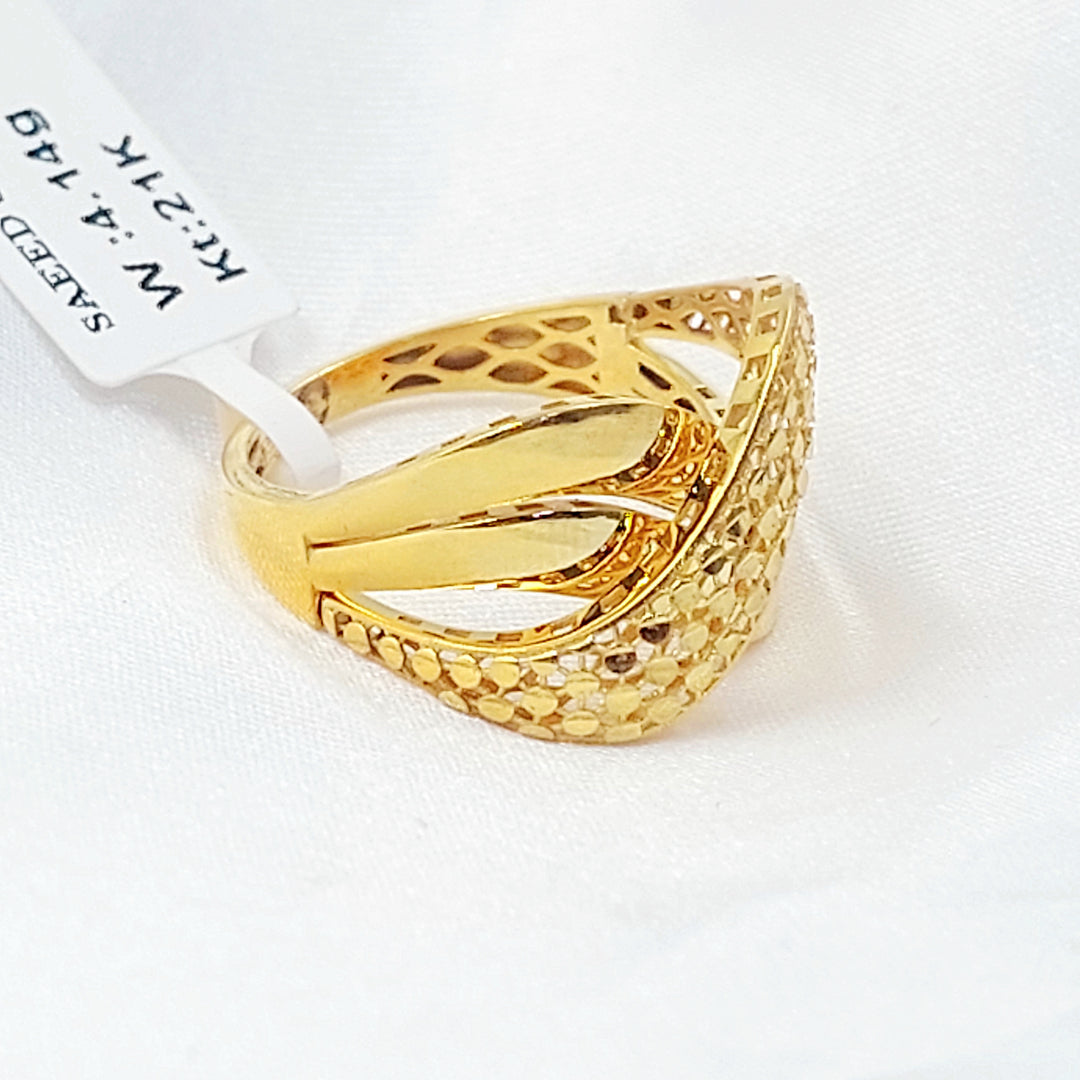 21K خاتم اكس اكسترا-مجوهرات الشيخ سعيد-Saeed Jewelry 