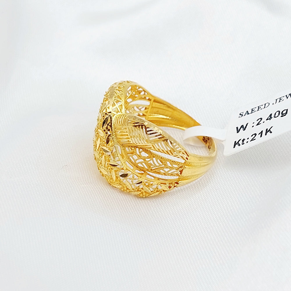 21K خاتم اكس اكسترا-مجوهرات الشيخ سعيد-Saeed Jewelry 