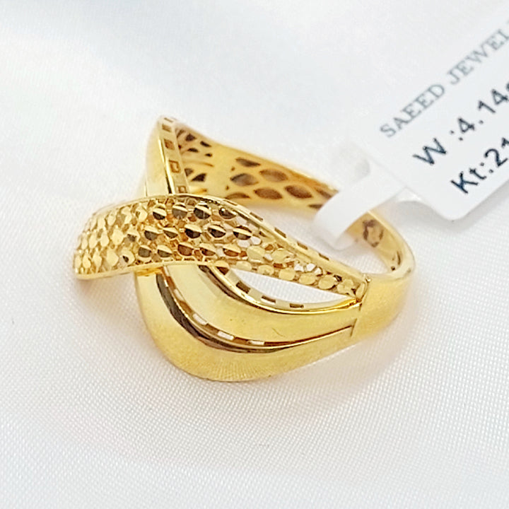 21K خاتم اكس اكسترا-مجوهرات الشيخ سعيد-Saeed Jewelry 