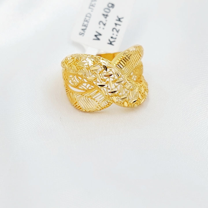 21K خاتم اكس اكسترا-مجوهرات الشيخ سعيد-Saeed Jewelry 