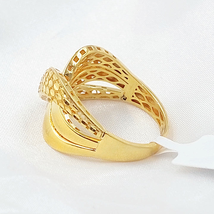 21K خاتم تركي اكسترا-مجوهرات الشيخ سعيد-Saeed Jewelry 