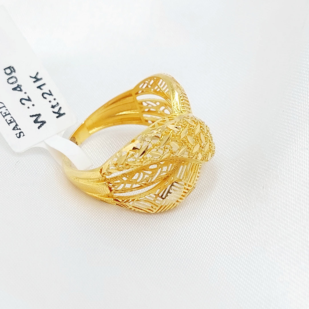 21K خاتم اكس اكسترا-مجوهرات الشيخ سعيد-Saeed Jewelry 