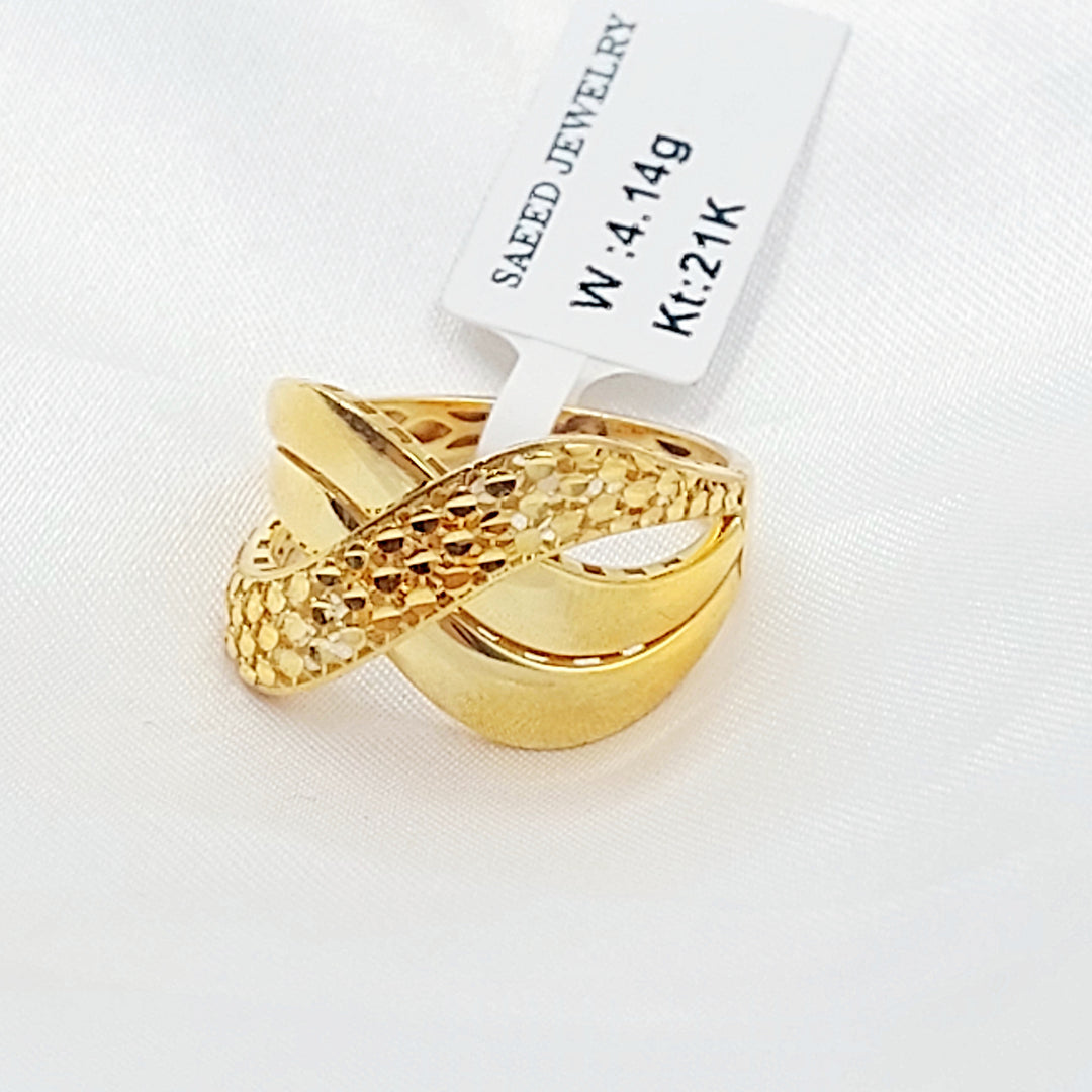 21K خاتم اكس اكسترا-مجوهرات الشيخ سعيد-Saeed Jewelry 