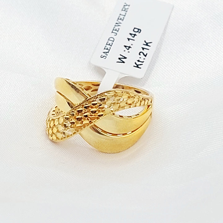 21K خاتم اكس اكسترا-مجوهرات الشيخ سعيد-Saeed Jewelry 