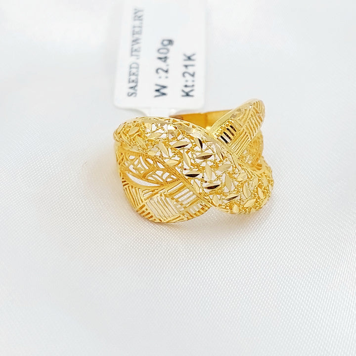 21K خاتم اكس اكسترا-مجوهرات الشيخ سعيد-Saeed Jewelry 