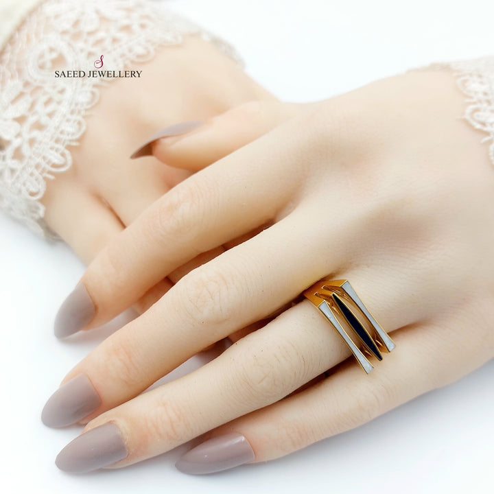 21K خاتم اكسترا مينا-مجوهرات الشيخ سعيد-Saeed Jewelry 