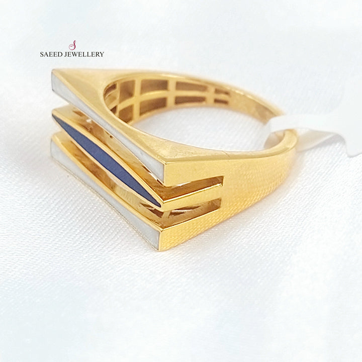 21K خاتم اكسترا مينا-مجوهرات الشيخ سعيد-Saeed Jewelry 