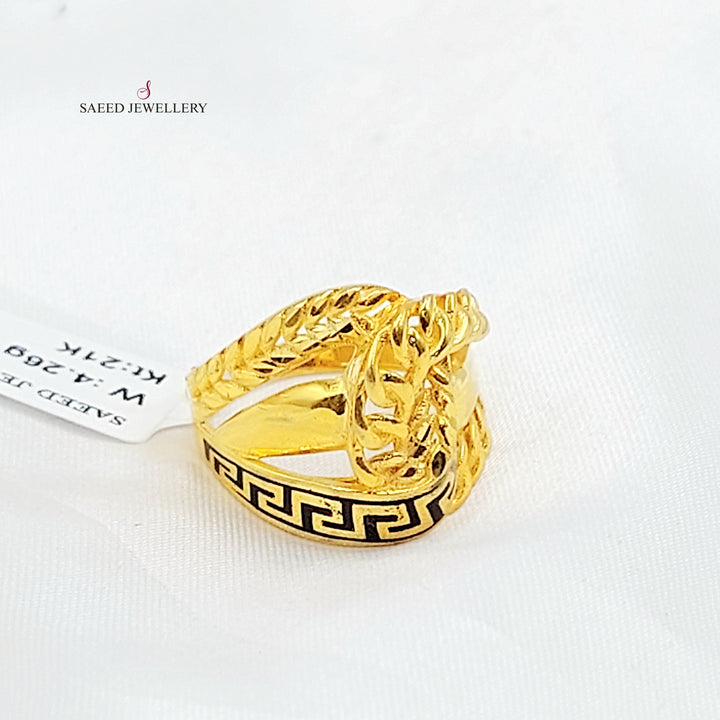 21K خاتم اكسترا مينا-مجوهرات الشيخ سعيد-Saeed Jewelry 