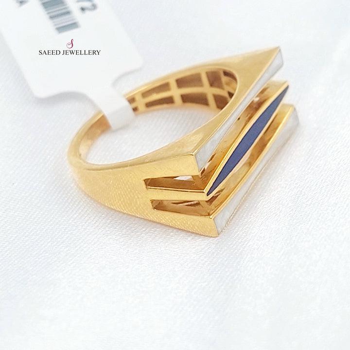 21K خاتم اكسترا مينا-مجوهرات الشيخ سعيد-Saeed Jewelry 