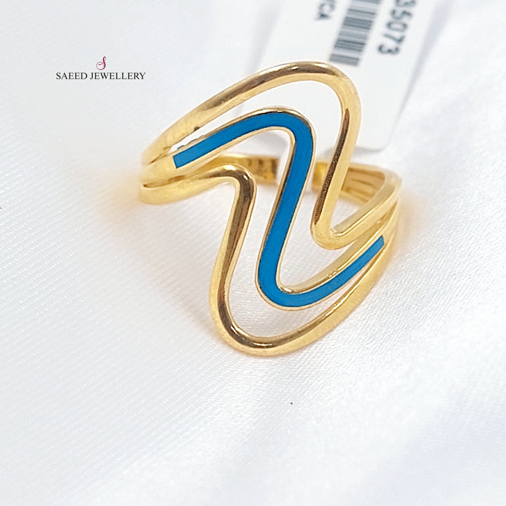 21K خاتم اكسترا مينا-مجوهرات الشيخ سعيد-Saeed Jewelry 