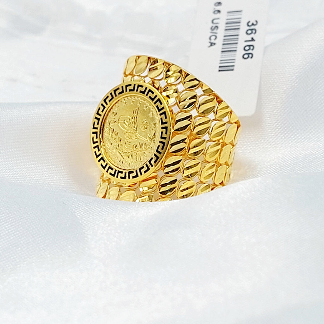 21K خاتم رشادي مينا-مجوهرات الشيخ سعيد-Saeed Jewelry 