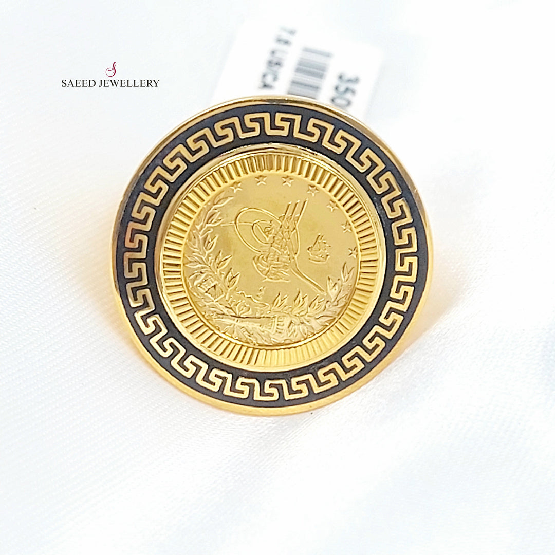 21K خاتم رشادي مينا-مجوهرات الشيخ سعيد-Saeed Jewelry 