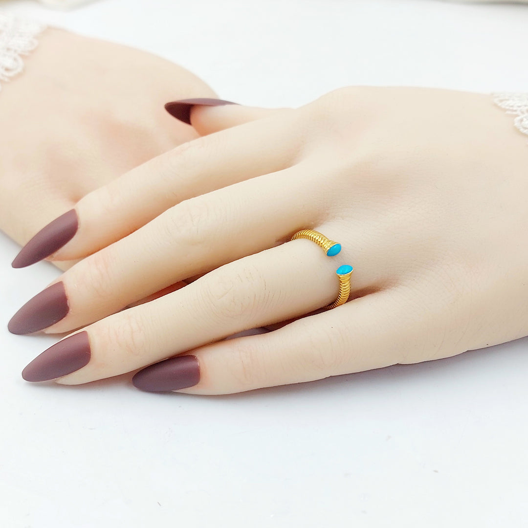 21K خاتم افعى مينا-مجوهرات الشيخ سعيد-Saeed Jewelry 